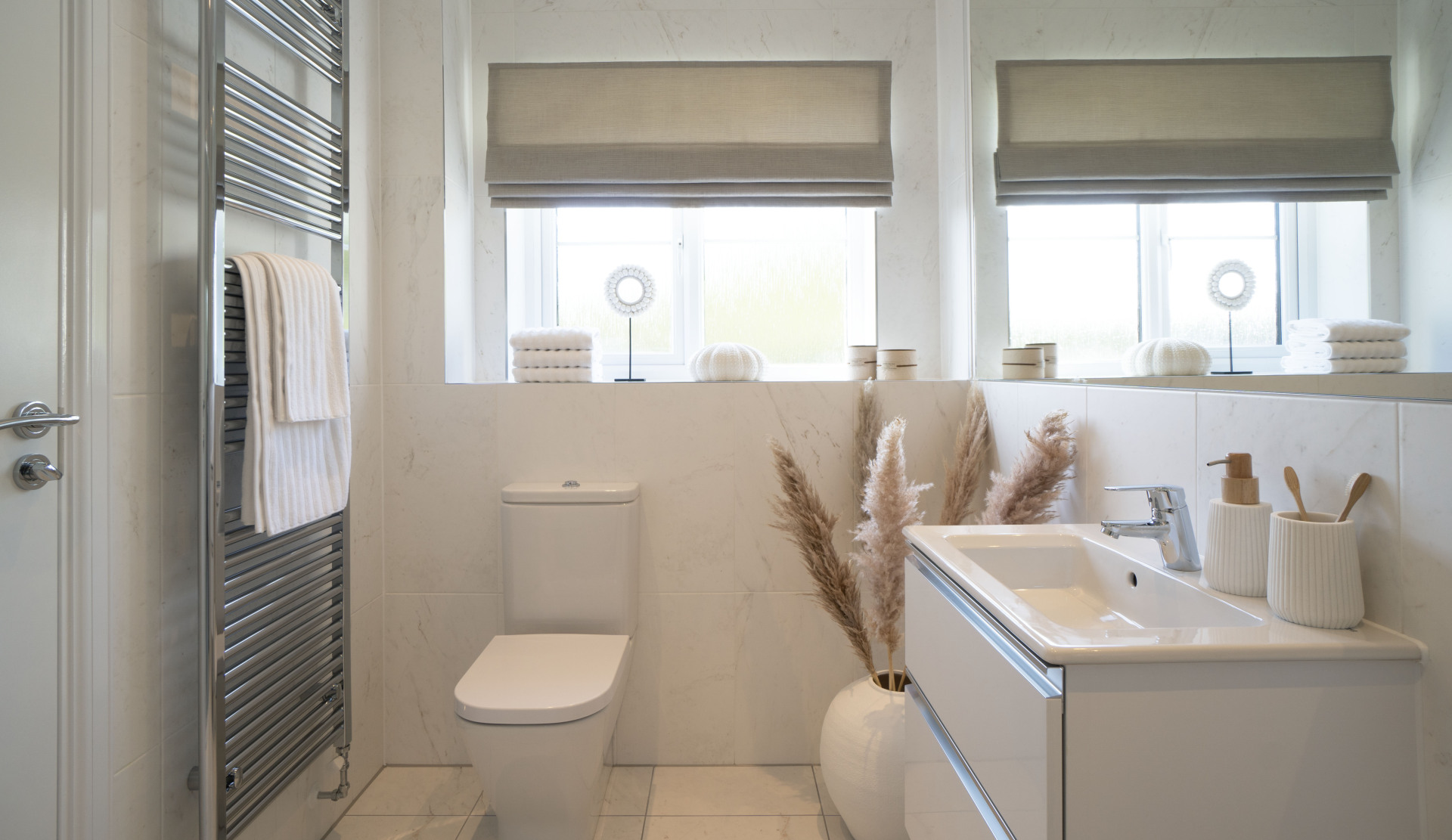 The main bedroom en-suite in the Ness show home. 