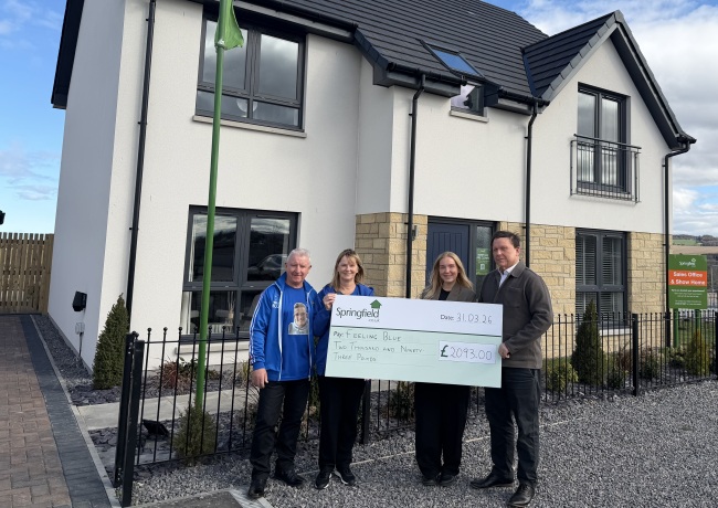 Feeling Blue cheque handover